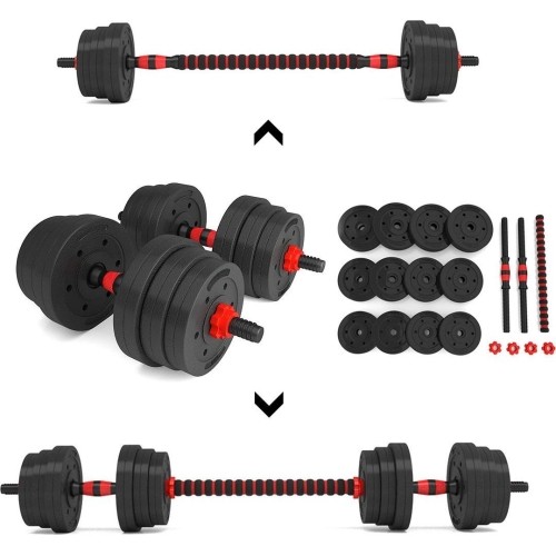 ZESTAW SZTANGI I HANTLI KOMPOZYTOWYCH SGP15 HMS - 20 kg