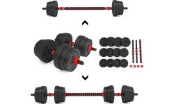 ZESTAW SZTANGI I HANTLI KOMPOZYTOWYCH SGP15 HMS - 20 kg