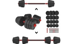 ZESTAW SZTANGI I HANTLI KOMPOZYTOWYCH SGP15 HMS - 30 kg