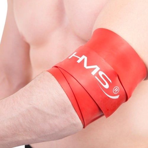 Guma oporowa treningowa HMS FB01, czerwona