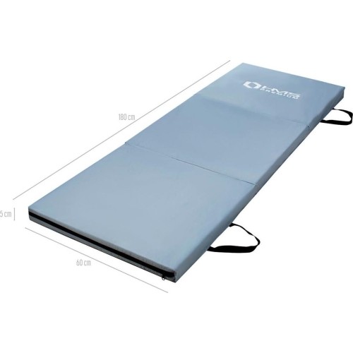 Materac gimnastyczny składany HMS Premium MGS02, 1800x600mm, Szary