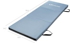 Materac gimnastyczny składany HMS Premium MGS02, 1800x600mm, Szary