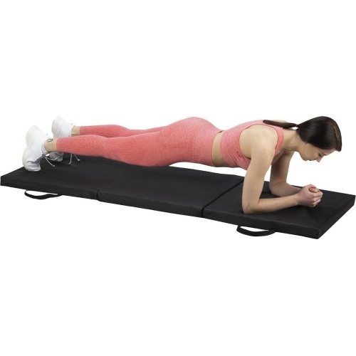 MGS02 GYMNASTIC SKŁADANY MATERAC 1800x600MM CZARNY HMS PREMIUM