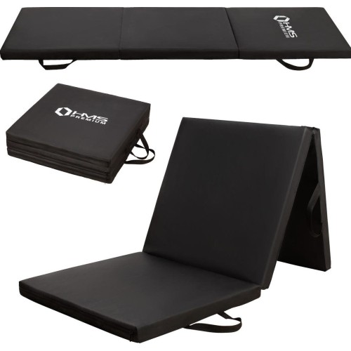 MGS02 GYMNASTIC SKŁADANY MATERAC 1800x600MM CZARNY HMS PREMIUM
