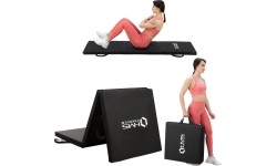 MGS02 GYMNASTIC SKŁADANY MATERAC 1800x600MM CZARNY HMS PREMIUM
