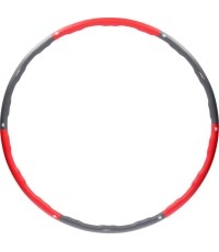 Koło Hula Hop z wypustkami do masażu HMS HHP002, Czerwono-szare, 100 cm