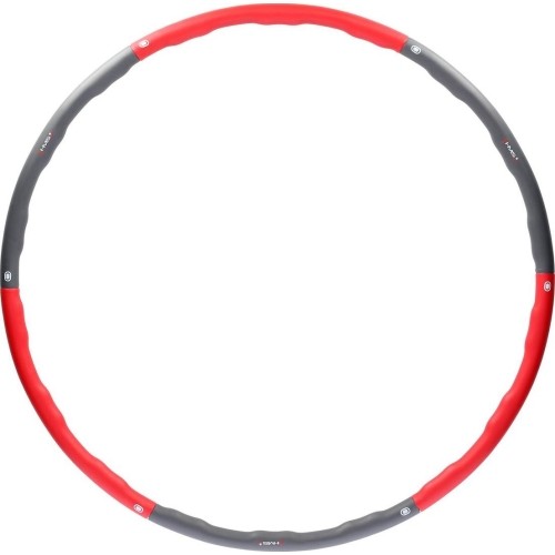 Koło Hula Hop z wypustkami do masażu HMS HHP002, Czerwono-szare, 100 cm