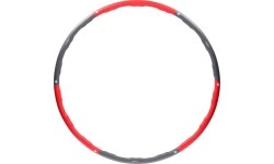 Koło Hula Hop z wypustkami do masażu HMS HHP002, Czerwono-szare, 100 cm