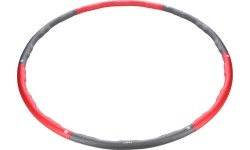 Koło Hula Hop z wypustkami do masażu HMS HHP002, Czerwono-szare, 100 cm