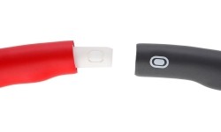 Koło Hula Hop z wypustkami do masażu HMS HHP002, Czerwono-szare, 100 cm