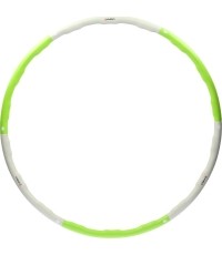 Koło Hula hop HMS HHP003 - wyszczuplające, zielono-szare, 100 cm