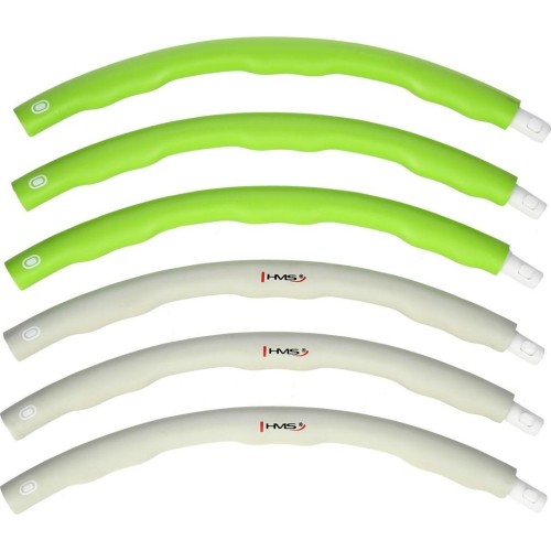 Koło Hula hop HMS HHP003 - wyszczuplające, zielono-szare, 100 cm