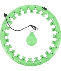 HHW01 HULA HOOP ZIELONY Z OBCIĄŻNIKIEM HMS