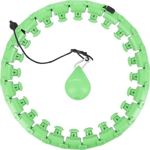 HHW01 HULA HOOP ZIELONY Z OBCIĄŻNIKIEM HMS
