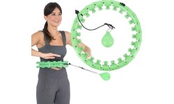 HHW01 HULA HOOP ZIELONY Z OBCIĄŻNIKIEM HMS