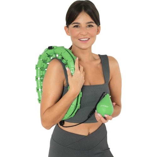 HHW01 HULA HOOP ZIELONY Z OBCIĄŻNIKIEM HMS