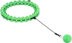 HHW01 HULA HOOP ZIELONY Z OBCIĄŻNIKIEM HMS