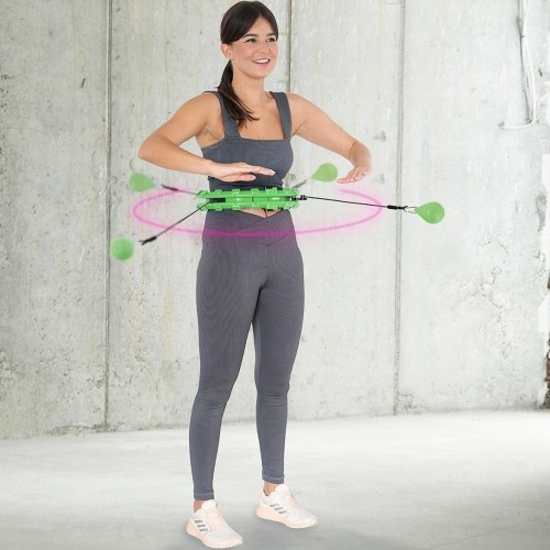 HHW01 HULA HOOP ZIELONY Z OBCIĄŻNIKIEM HMS