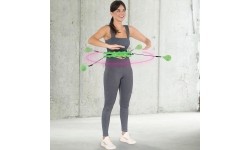 HHW01 HULA HOOP ZIELONY Z OBCIĄŻNIKIEM HMS