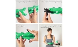 HHW01 HULA HOOP ZIELONY Z OBCIĄŻNIKIEM HMS