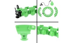 HHW01 HULA HOOP ZIELONY Z OBCIĄŻNIKIEM HMS