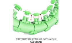 Zielone hula-hop z obciążeniem HHW01 HMS