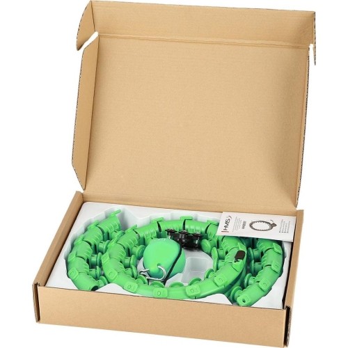 HHW01 HULA HOOP ZIELONY Z OBCIĄŻNIKIEM HMS