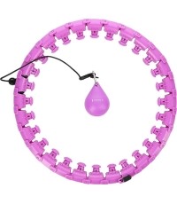 Fioletowe hula-hop z obciążeniem HHW12 Plus Size HMS