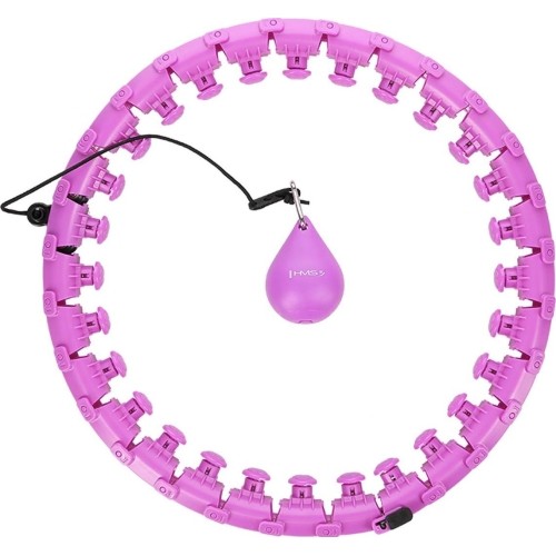 Fioletowe hula-hop z obciążeniem HHW12 Plus Size HMS