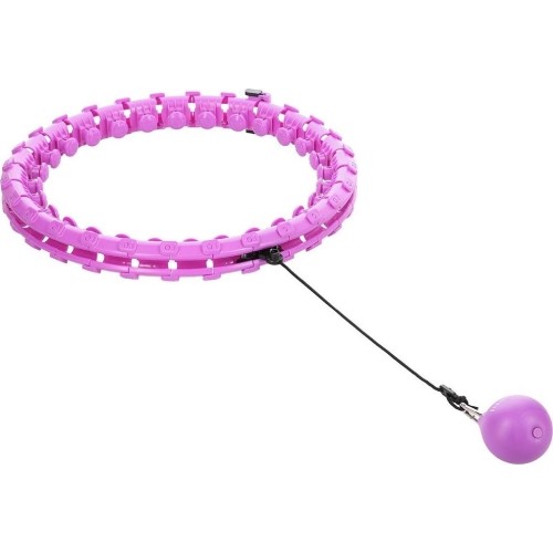 Fioletowe hula-hop z obciążeniem HHW12 Plus Size HMS