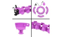 HHW12 PLUS SIZE FIOLETOWE HULA HOOP Z OBCIĄŻNIKIEM HMS