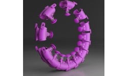 HHW12 PLUS SIZE FIOLETOWE HULA HOOP Z OBCIĄŻNIKIEM HMS