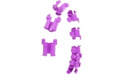 Fioletowe hula-hop z obciążeniem HHW12 Plus Size HMS