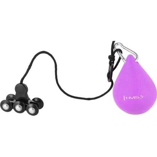 Fioletowe hula-hop z obciążeniem HHW12 Plus Size HMS