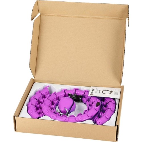 HHW12 PLUS SIZE FIOLETOWE HULA HOOP Z OBCIĄŻNIKIEM HMS