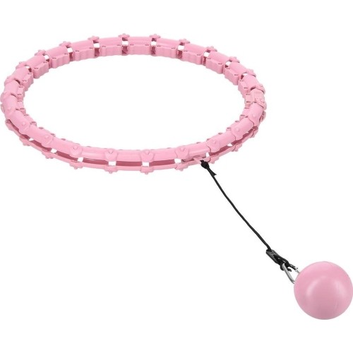 HHW02 HULA HOP JASNORÓŻOWY Z OBCIĄŻNIKIEM HMS