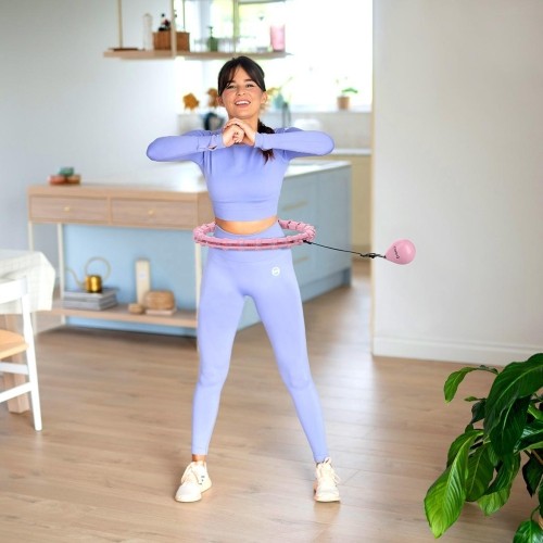 HHW02 HULA HOP JASNORÓŻOWY Z OBCIĄŻNIKIEM HMS