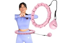 HHW02 HULA HOP JASNORÓŻOWY Z OBCIĄŻNIKIEM HMS