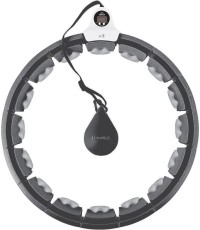 HHW06 HULA HOOP CZARNY Z OBCIĄŻNIKIEM + LICZNIK HMS