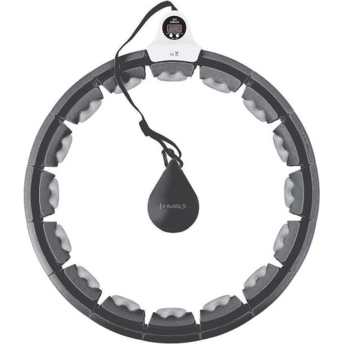 HHW06 HULA HOOP CZARNY Z OBCIĄŻNIKIEM + LICZNIK HMS