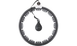 HHW06 HULA HOOP CZARNY Z OBCIĄŻNIKIEM + LICZNIK HMS