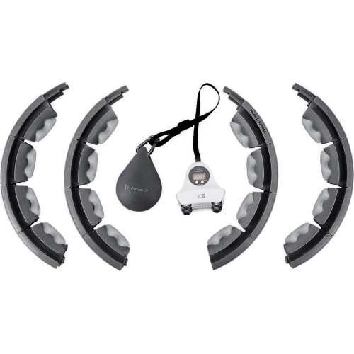 HHW06 HULA HOOP CZARNY Z OBCIĄŻNIKIEM + LICZNIK HMS