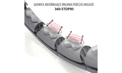 Czarne hula-hop z obciążeniem i licznikiem HHW06 HMS