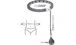 HHW06 HULA HOOP CZARNY Z OBCIĄŻNIKIEM + LICZNIK HMS