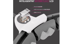 HHW06 HULA HOOP CZARNY Z OBCIĄŻNIKIEM + LICZNIK HMS