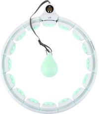 HHW06 ZIELONE HULA HOOP Z OBCIĄŻNIKIEM + LICZNIK HMS