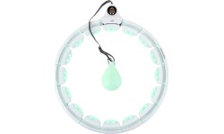HHW06 ZIELONE HULA HOOP Z OBCIĄŻNIKIEM + LICZNIK HMS