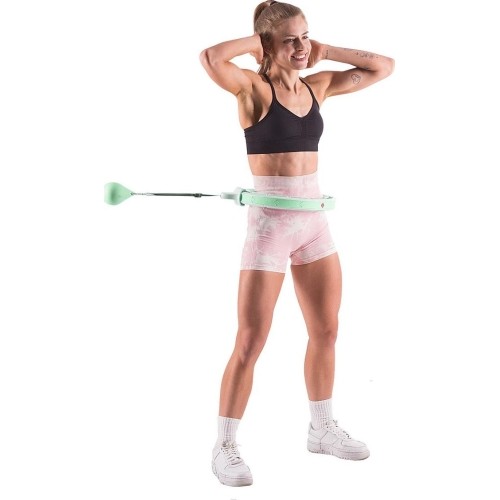 HHW06 ZIELONE HULA HOOP Z OBCIĄŻNIKIEM + LICZNIK HMS
