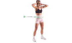 HHW06 ZIELONE HULA HOOP Z OBCIĄŻNIKIEM + LICZNIK HMS