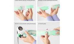 HHW06 ZIELONE HULA HOOP Z OBCIĄŻNIKIEM + LICZNIK HMS